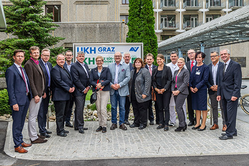 Gruppenbild mit der Delegation aus Deutschland