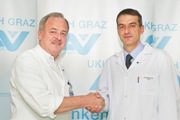 Anästhesie-Primarii Dr. Kurt Hudabiunigg und Dr. Josef Heydar-Fadai